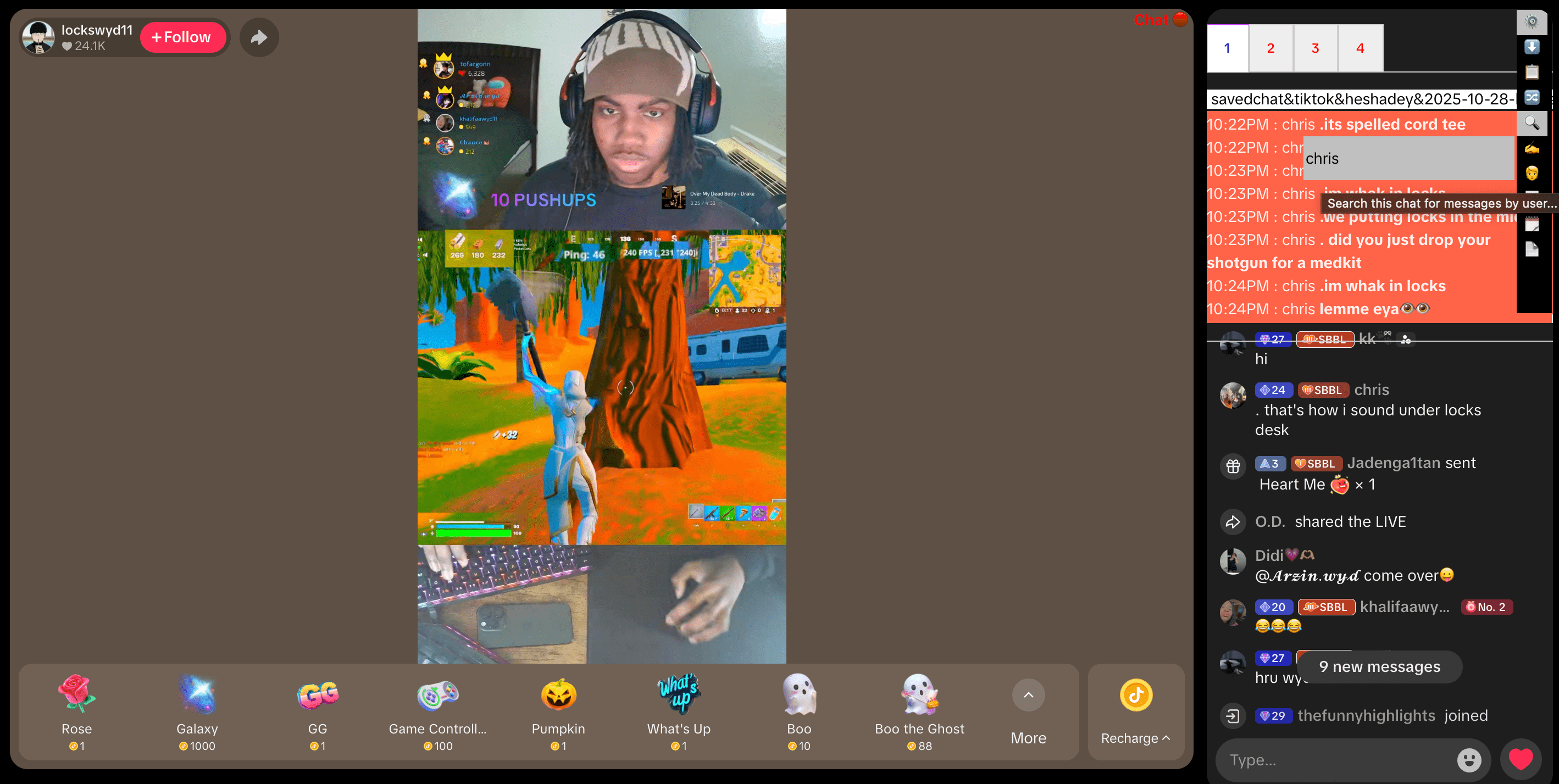 'ParleyStar combined chat'