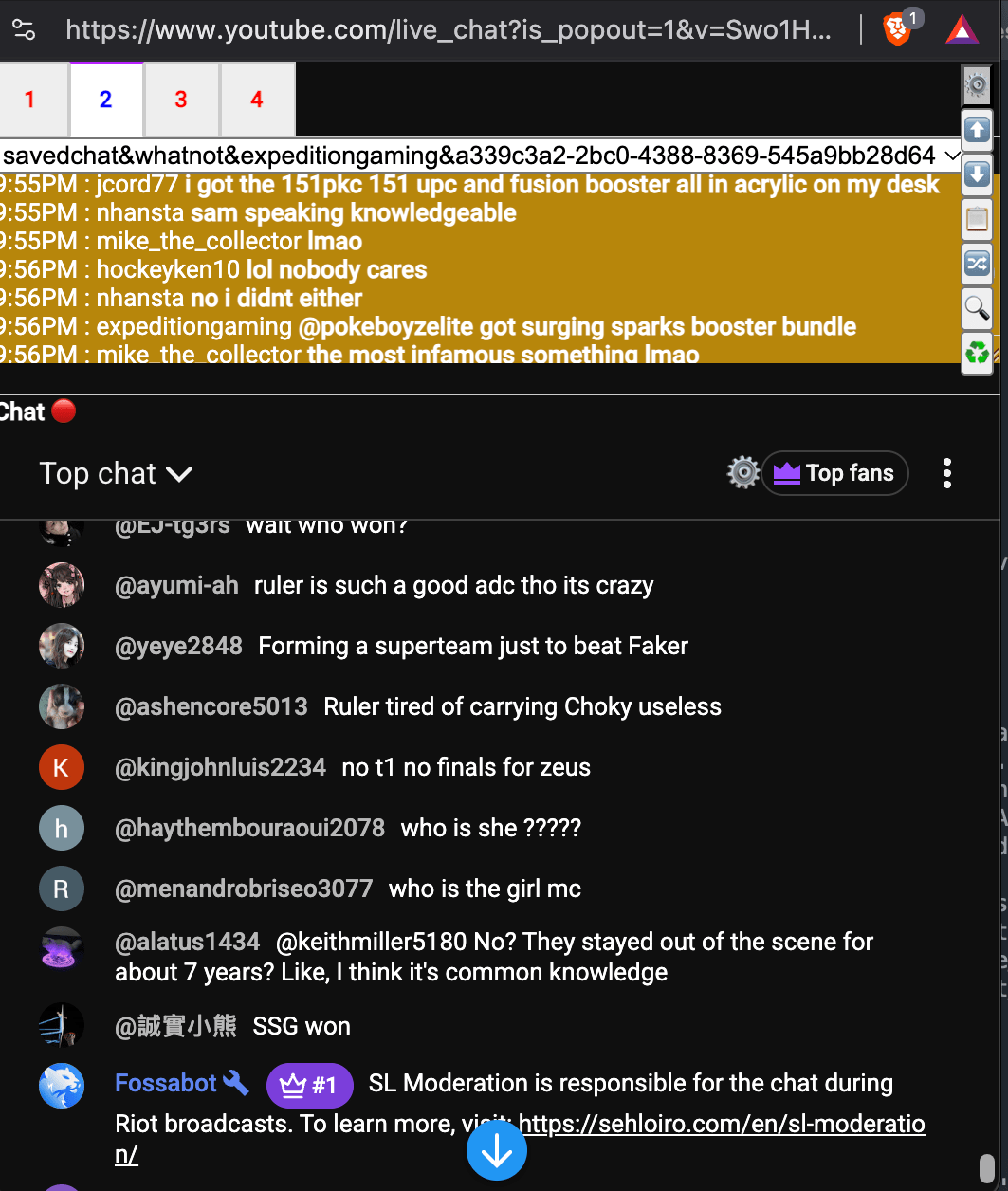 'ParleyStar combined chat'